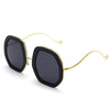 Trendy Oversized Sunglasses Women Luxury Brand Designer Irregular Sun Glasses Men UV400 Shades Punk Fashion Eyewear