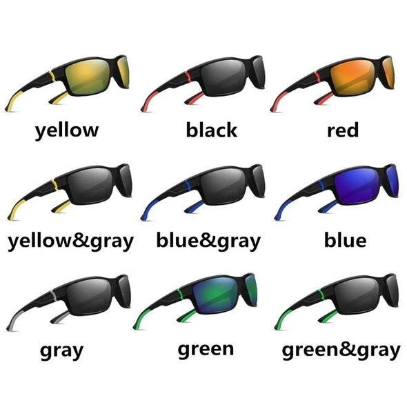 UV400 Eyewear Trendy Polarized Eyeglasses Outdoor Sports Driving Male Female Sunglasses Protective Googles Lenes Sun Glasses