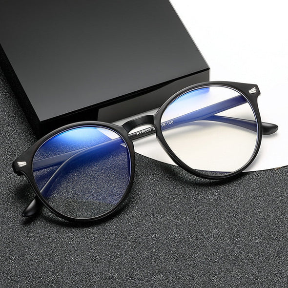 Anti Blue Rays Computer Glasses Women Vintage Round Frame Gaming Glasses Men Anti Eye Eyestrain light Blocking Eyewear