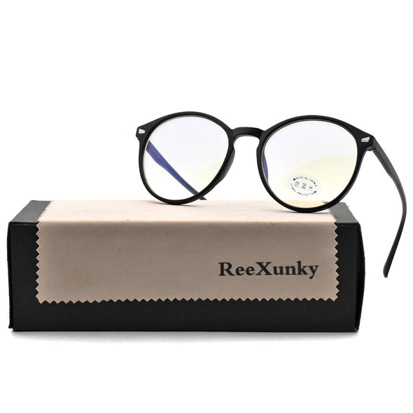 Anti Blue Rays Computer Glasses Women Vintage Round Frame Gaming Glasses Men Anti Eye Eyestrain light Blocking Eyewear