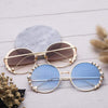 Venetian Round Gradient Pearl Sunglasses Women Brand Eyewear Fashion Design Metal Frame Sun Glasses