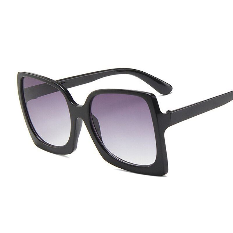 Vintage Oversize Square Sunglasses Women Luxury Brand Big Frame Sun Glasses  Black Trend Gradient Female Glasses Oculos Feminino - AliExpress