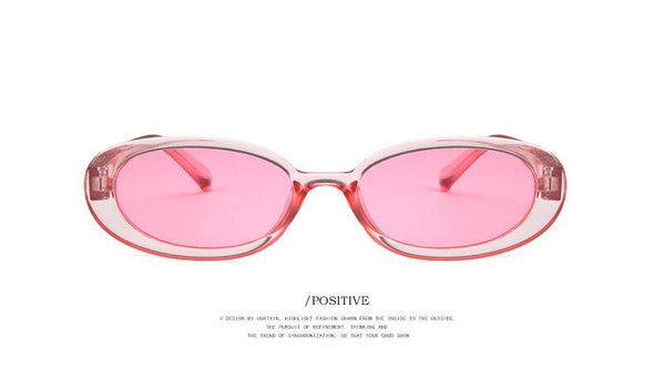 Vintage Oval  Sunglasses Women Luxury Brand Designer Small Oval Sun Glasses Retro Black Red Glasses ladies Goggle