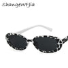 Vintage Oval  Sunglasses Women Luxury Brand Designer Small Oval Sun Glasses Retro Black Red Glasses ladies Goggle