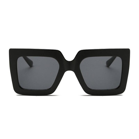 Vintage Oversized Square Sunglasses Women Brand Designer Luxury Retro Black Frame Sun Glasses Female UV400 Shades