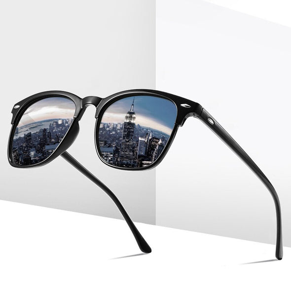 Vintage Polarized Sunglasses Men Women Brand Design Eye Sun Glasses Semi Rimless Classic  Shades Oculos De Sol UV400