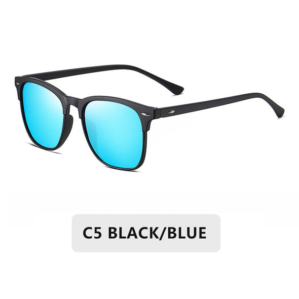 Vintage Polarized Sunglasses Men Women Brand Design Eye Sun Glasses Semi Rimless Classic  Shades Oculos De Sol UV400