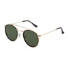 Vintage Round Polarized Sunglasses Men Women Double Bridge Metal Frame Sunglasses Driving UV400