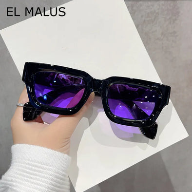 Vintage Small Sunglasses Women Men UV400 Protection Green Purple Lenses Trending Outdoor Eyewear Fashion Gafas De Sol