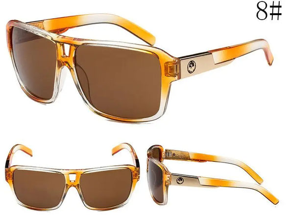 Vintage Sport Sunglasses Men Fashion Driving Square Sunglasses Outdoor Eyeglasses Male Goggles Eyewear Accessory UV400