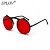 Vintage Steampunk Flip Sunglasses Retro Round Metal Sun Glasses for Men and Women Brand Design