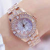 Women Diamond Gold Watch Luxury Rhinestone Bracelet Watches (with a ins Bracelet as gift)