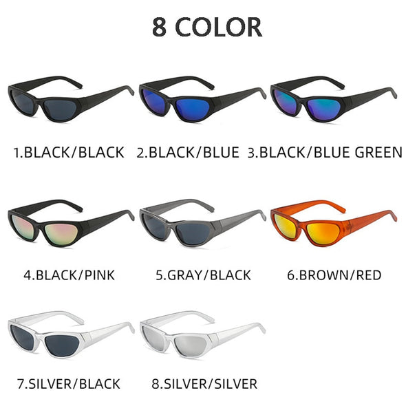 Cycling Sports Steampunk Sunglasses  Women Punk Goggle  Designer Sun Glasses Men Silver Mirror Shades Fashion Eyewea