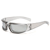 Y2K Cycling Sports Steampunk Sunglasses Women Punk Goggle Brand Designer Sun Glasses Men Silver Mirror Shades Fashion Eyewear