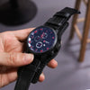 JOLLYNOVA Retro Men's Watches Classic Luxury Business Quartz Watch Fashion Big Dial Leather Strap Date Military Wristwatch for Men