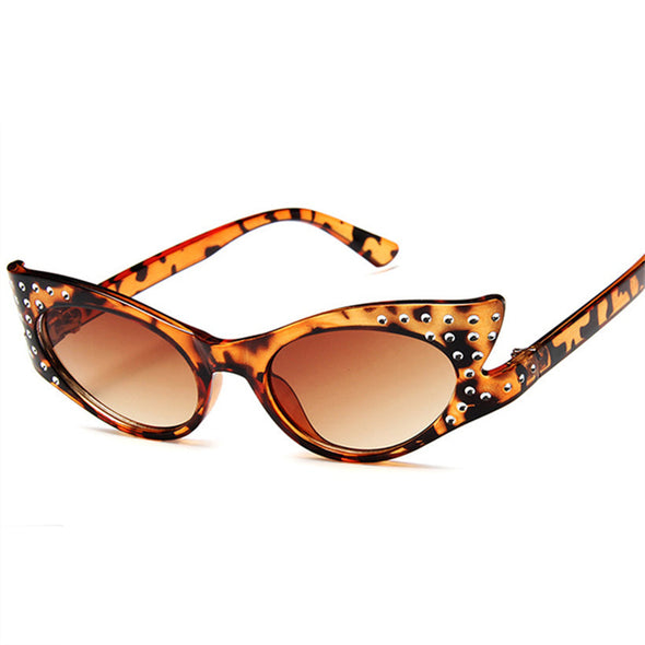 Cat Eye Sunglasses Women Luruxy Brand Design Rhinestone Sun Glasses Fashion Shaped Sunglass Female Eyewear UV400
