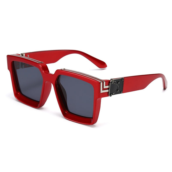 Steampunk Sunglasses Men 2023 Luxury Brand Designer Retro Trend Sunglasses Women Square Anti-Glare Driving Glasses Male