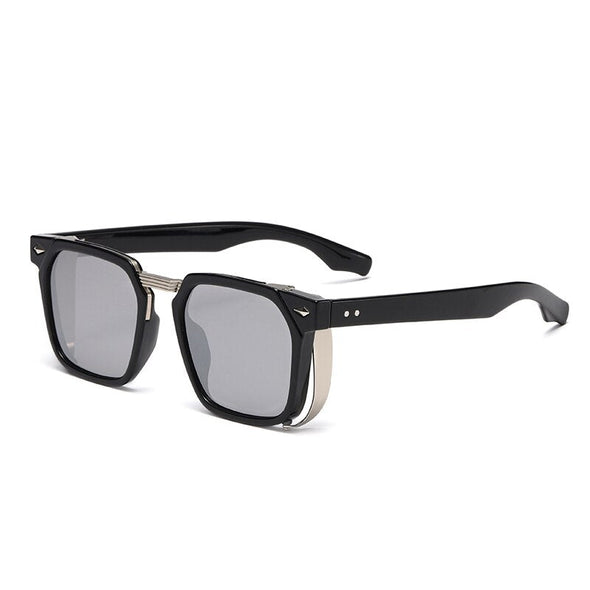 Vintage Steampunk Sunglasses For Men Gothic Dark Glasses Square Designer Sun Glasses Women Male UV400 zonnebril dames