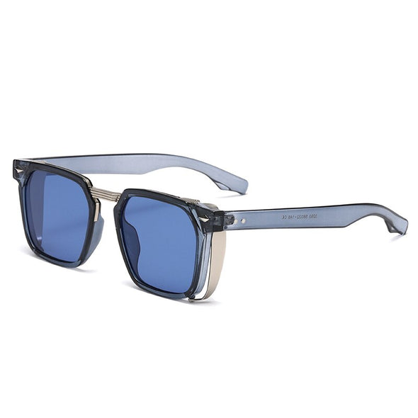 Vintage Steampunk Sunglasses For Men Gothic Dark Glasses Square Designer Sun Glasses Women Male UV400 zonnebril dames