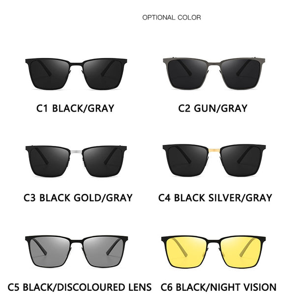 Brand Design Classic Polarized Sunglasses Men Women Driving Square Frame Fashion Sun Glasses Male Goggle Gafas De Sol