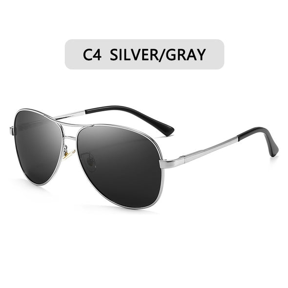 Luxury Men's Polarized Sunglasses Driving Sun Glasses Men Women Brand Designer Vintage Black Pilot Sunglasses UV400