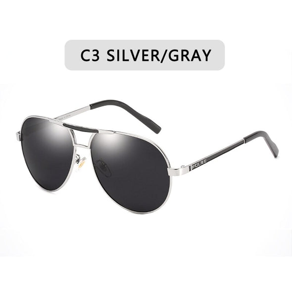 Luxury Men's Polarized Sunglasses Driving Sun Glasses Men Women Brand Designer Vintage Black Pilot Sunglasses UV400