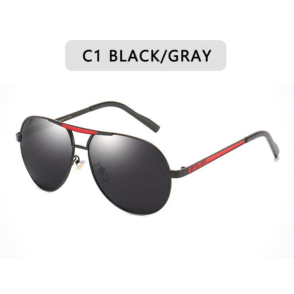 Luxury Men's Polarized Sunglasses Driving Sun Glasses Men Women Brand Designer Vintage Black Pilot Sunglasses UV400