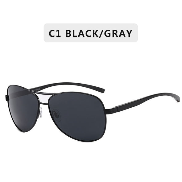 Luxury Men's Polarized Sunglasses Driving Sun Glasses Men Women Brand Designer Vintage Black Pilot Sunglasses UV400