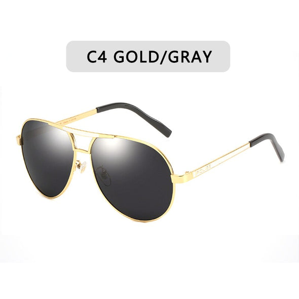 Luxury Men's Polarized Sunglasses Driving Sun Glasses Men Women Brand Designer Vintage Black Pilot Sunglasses UV400