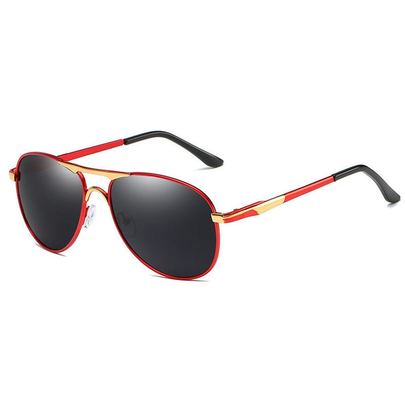 Luxury Men's Polarized Sunglasses Driving Sun Glasses Men Women Brand Designer Vintage Black Pilot Sunglasses UV400