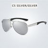 Luxury Men's Polarized Sunglasses Driving Sun Glasses Men Women Brand Designer Vintage Black Pilot Sunglasses UV400