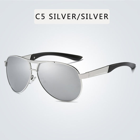 Luxury Men's Polarized Sunglasses Driving Sun Glasses Men Women Brand Designer Vintage Black Pilot Sunglasses UV400
