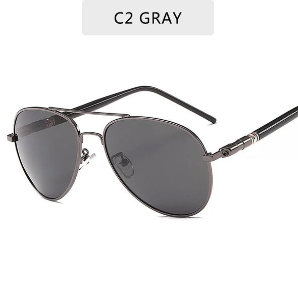 Luxury Men's Polarized Sunglasses Driving Sun Glasses Men Women Brand Designer Vintage Black Pilot Sunglasses UV400