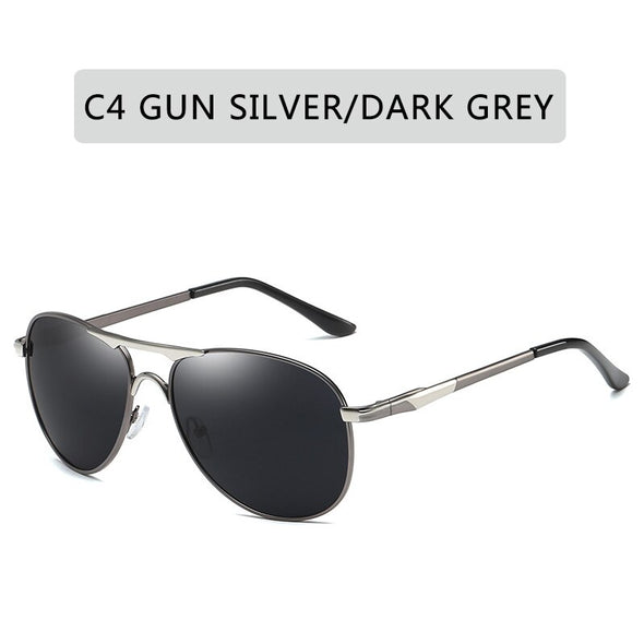 Luxury Men's Polarized Sunglasses Driving Sun Glasses Men Women Brand Designer Vintage Black Pilot Sunglasses UV400