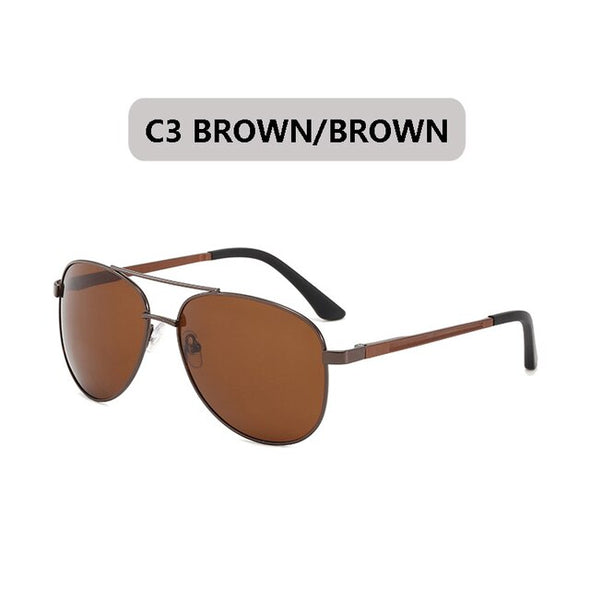 Luxury Men's Polarized Sunglasses Driving Sun Glasses Men Women Brand Designer Vintage Black Pilot Sunglasses UV400