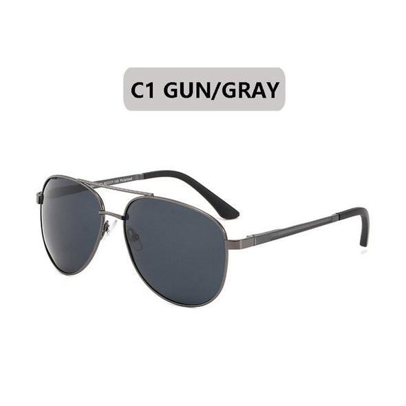 Luxury Men's Polarized Sunglasses Driving Sun Glasses Men Women Brand Designer Vintage Black Pilot Sunglasses UV400