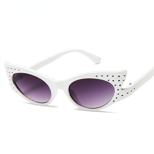 Cat Eye Sunglasses Women Luruxy Brand Design Rhinestone Sun Glasses Fashion Shaped Sunglass Female Eyewear UV400