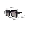Oversize Square Men Women Sunglasses Fashion Vintage Mirror Shades Eyewear Luxury Brand Designer UV400 Goggle Sun Glasses