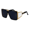 46588 Square Oversized One Lens Sunglasses Retro Men Women Fashion Shades UV400 Vintage Glasses