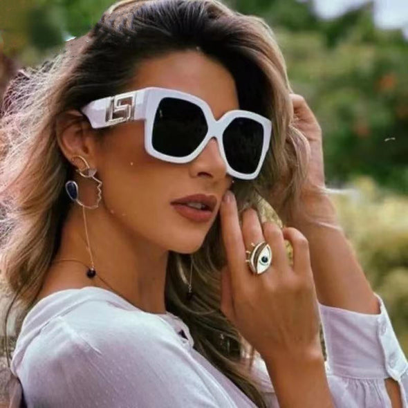 Oversized Square Sunglasses Brand Design Vintage For Women Men Fashion Classic Luxury Summer Outdoor Travel UV400