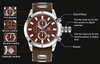 MINI FOCUS - 3D Bolt Design 6 Hands Quartz Watch