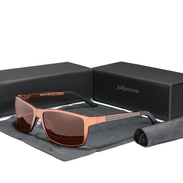 Men Polarized Sunglasses Aluminum Magnesium Driving Glasses For Women –  Jollynova