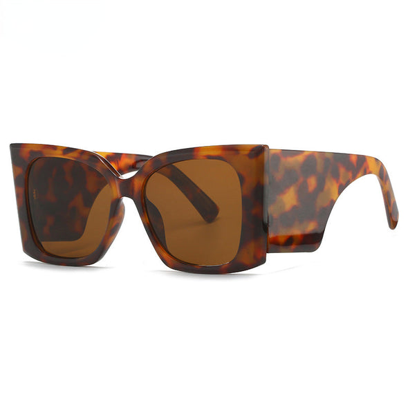 Oversized Cat Eye Sunglasses Women 2023 New Fashion Luxury Brand Big Frame Square Punk Sun Glasses Ladies Trendy Cat-Eye Eyewear