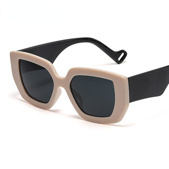 Square Big Frame Sunglasses Men Women Fashion Oversized Wide Leg Sunglasses Luxury White Black Black Shades Glasses UV400