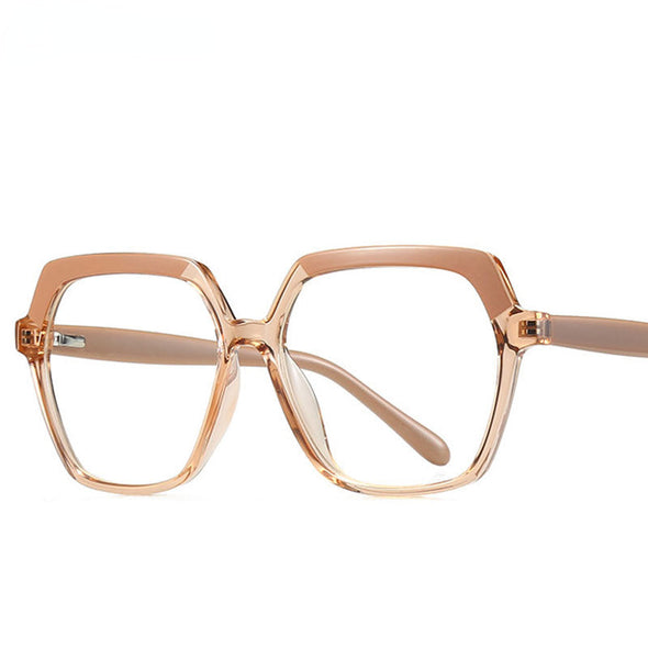 Anti Blue Glasses Frames Polygon Men Women Optical Fashion Computer Glasses