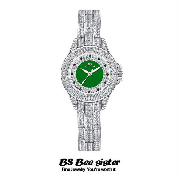 Bee Sister - New Watch Chain Watch Fritillary Popular Color Women's Watch Full of Diamonds Quartz Watch Popular Fashion