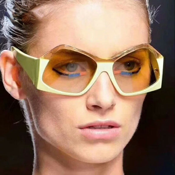 Sunglasses Women Gradient Glasses Brand Design Luxury Eyeglasses Retro Vintage Unique Transparent Shadow Sun Glasses