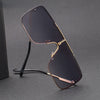 Oversized Sunglasses Men Luxury Brand Designer One Piece Mental Frame Square Sun Glasses For Man Vintage Lentes