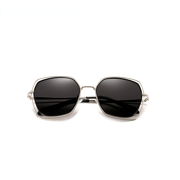 Elegant Series Polarized Sunglasses Double Frame Fashion Design Unisex Glasses Female Eyewear