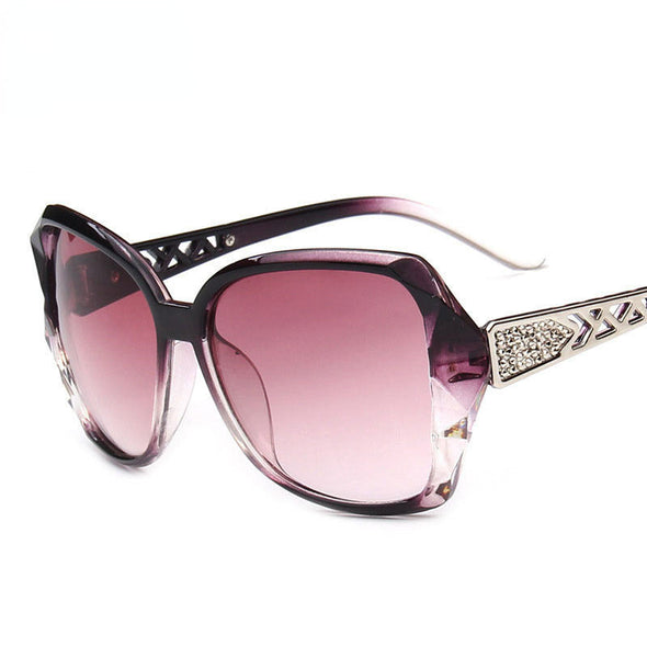 Vintage Big Frame Sunglasses Women Brand Designer Gradient Lens Driving Sun Glasses UV400